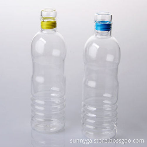 Borosilicate Glass Decanters, 500mL Capacity, Lid and Colored Silicone Seals